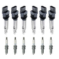 Set of 6 Ignition Coils & NGK Laser Iridium Spark Plugs for Touareg Q7 Cayenne (2003–2010)