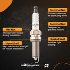Iridium Spark Plugs for Jeep Wrangler 3.6L (2013–2016) 9723 AI5702