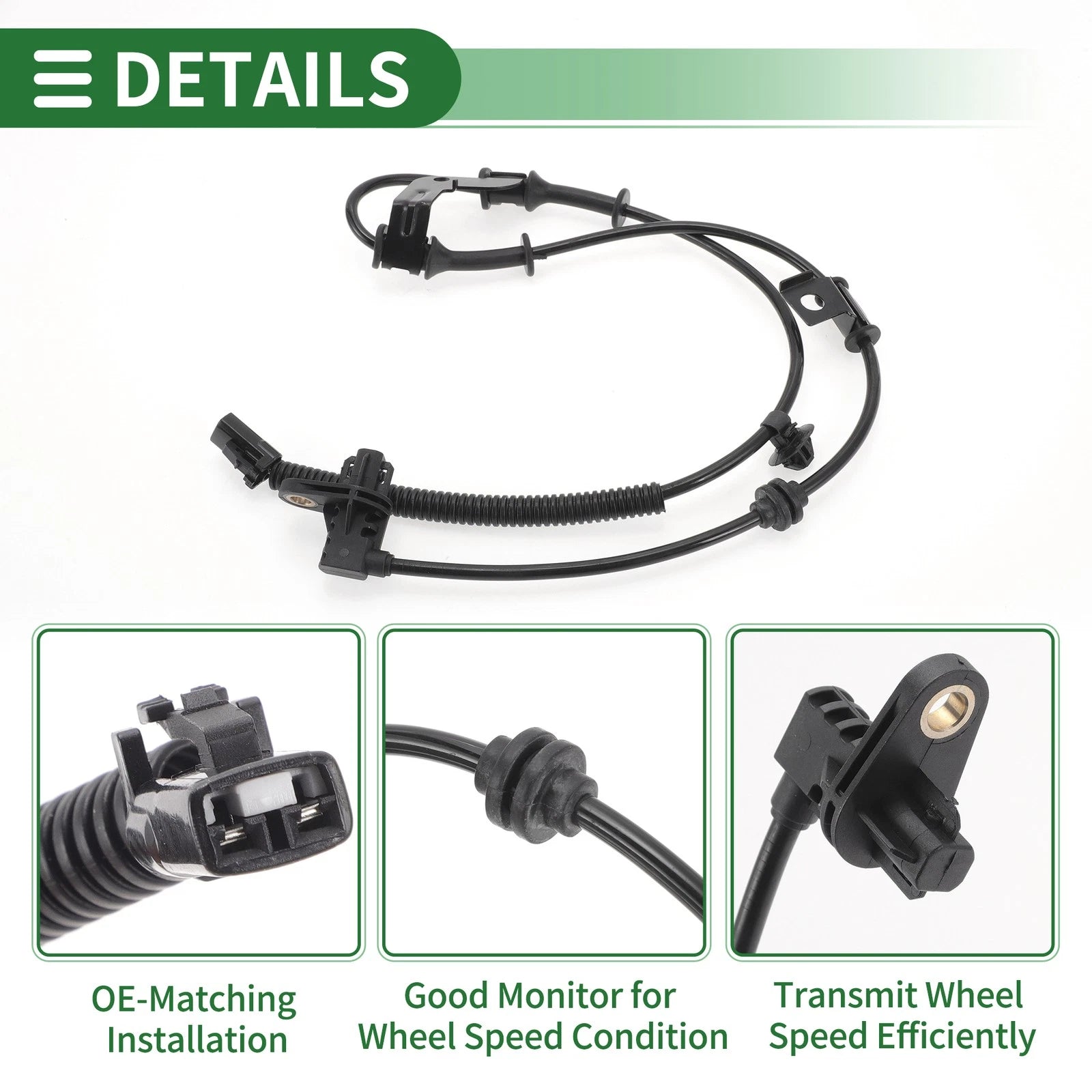 ABS Wheel Speed Sensor No. 956710U000 for Kia K2 (2011–2016) Front Right