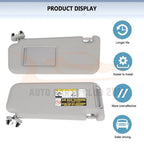Left Driver Side Sun Visor for Toyota RAV4 (2010-2012)
