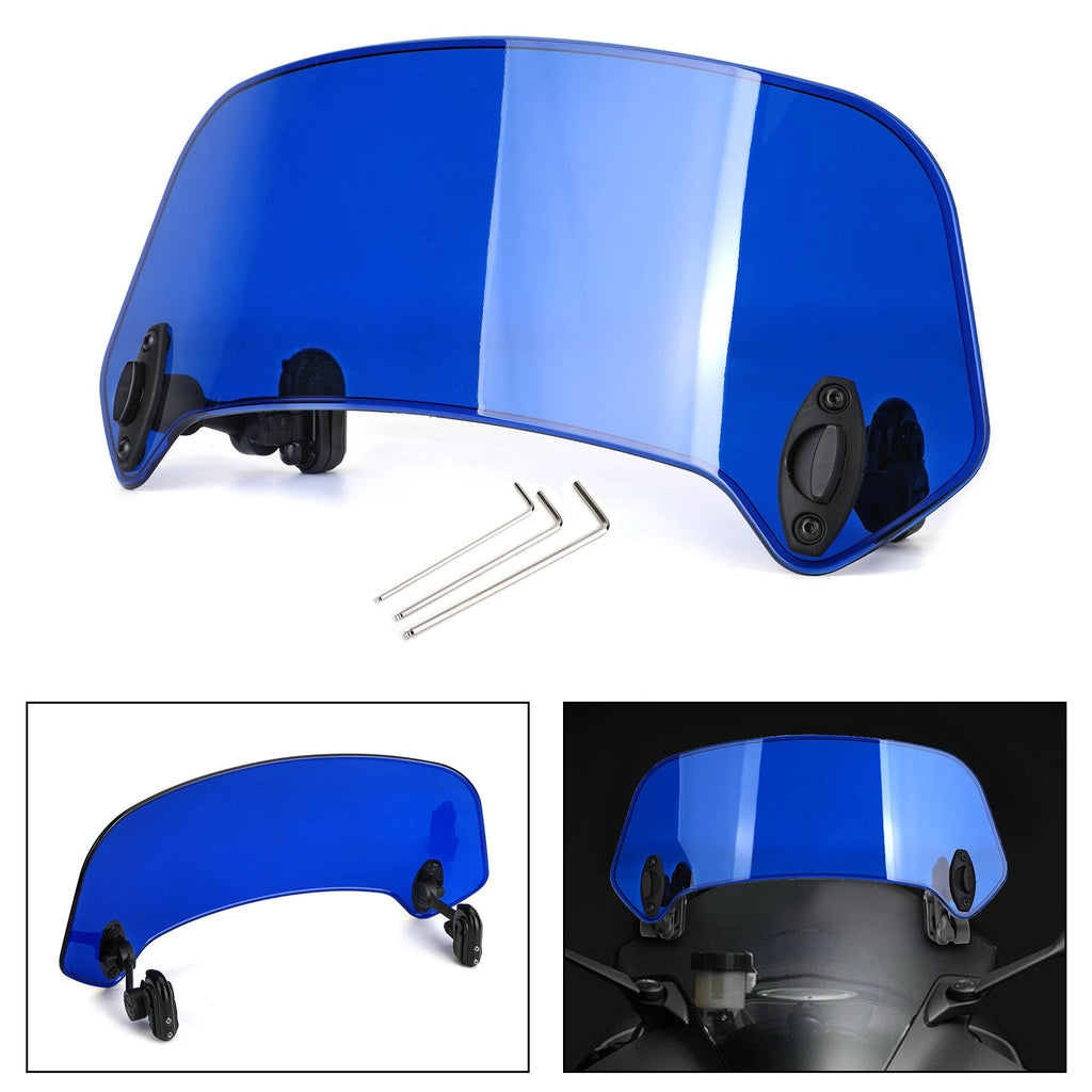 Universal Adjustable Clip On Windshield Extension Deflector for AV