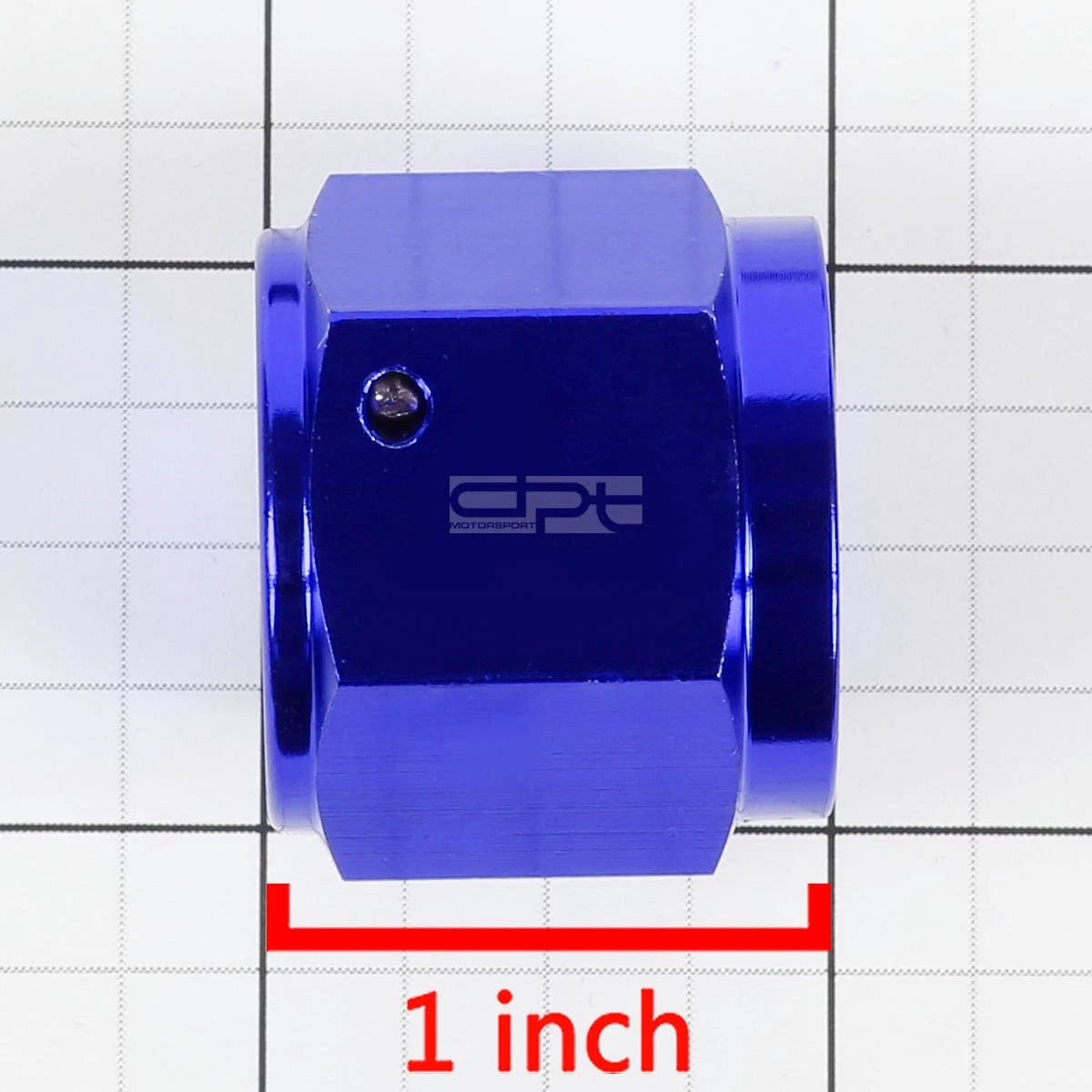10AN Blue Anodized Aluminum Hex Head Female Flare End Cap/Nut Fitting