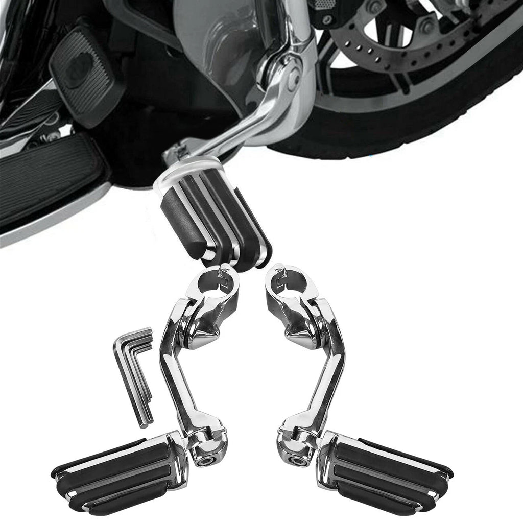 1.25" Engine Guard Footpegs for Harley Touring Electra Glide