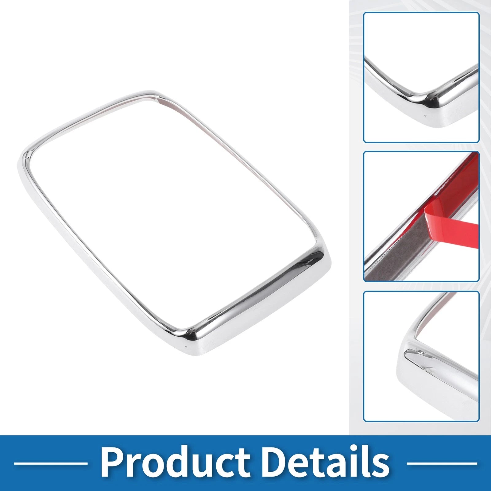 Rear Row Headlight Trim Bezel for Toyota Tundra (2014–2021) Silver Tone