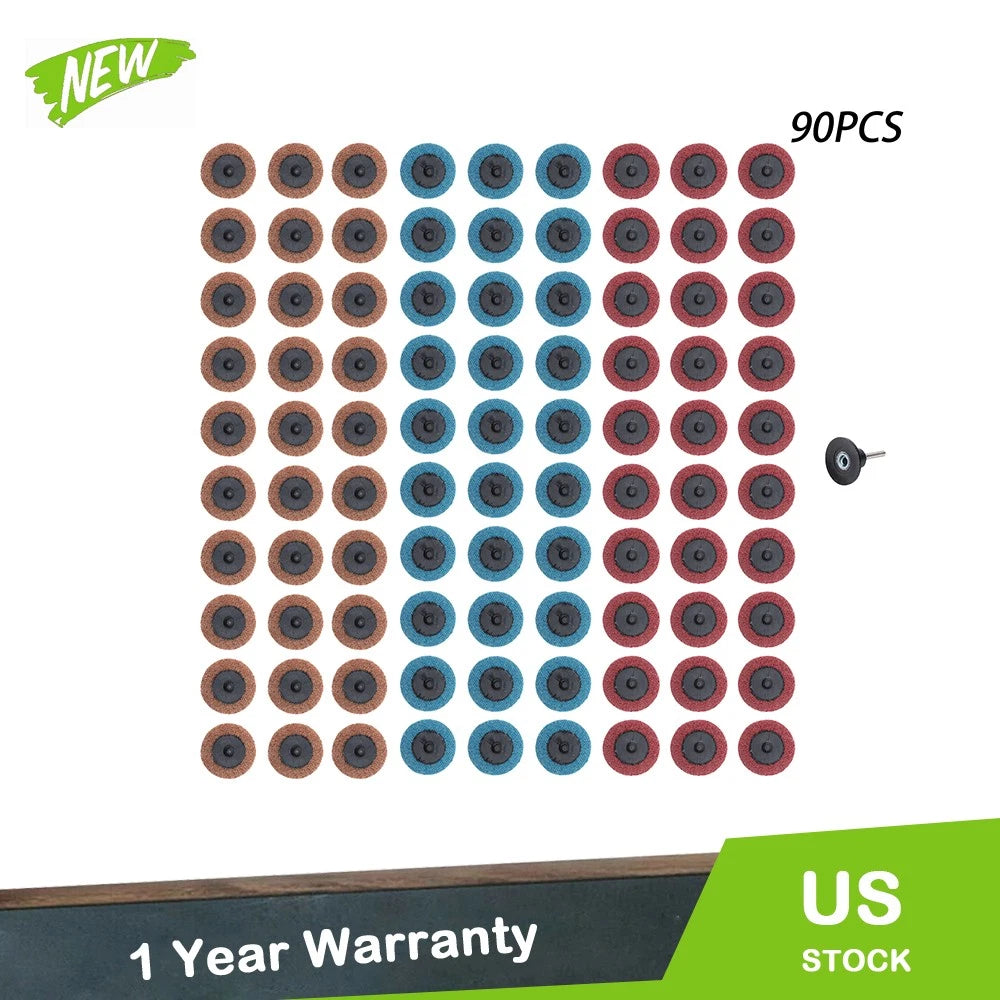 Set of 90 Torque Sanding Discs for Automotive Use (2 Inch)