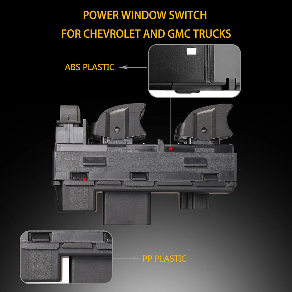 Power Window Switch Set for Chevy Silverado GMC Sierra (2007-2015)