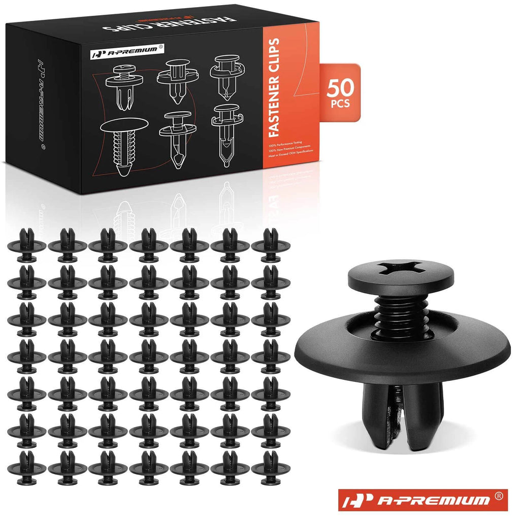 50Pc 7mm Quarter Panel Wheel Opening Molding Screw Clips for Toyota (â)
