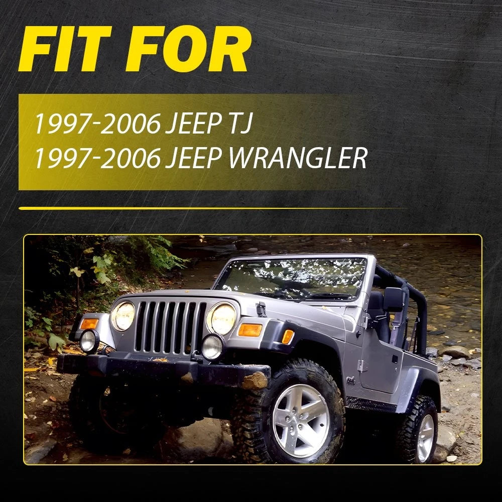Set of 2 Front Door Pull Handles for Jeep Wrangler TJ (1997â2006)