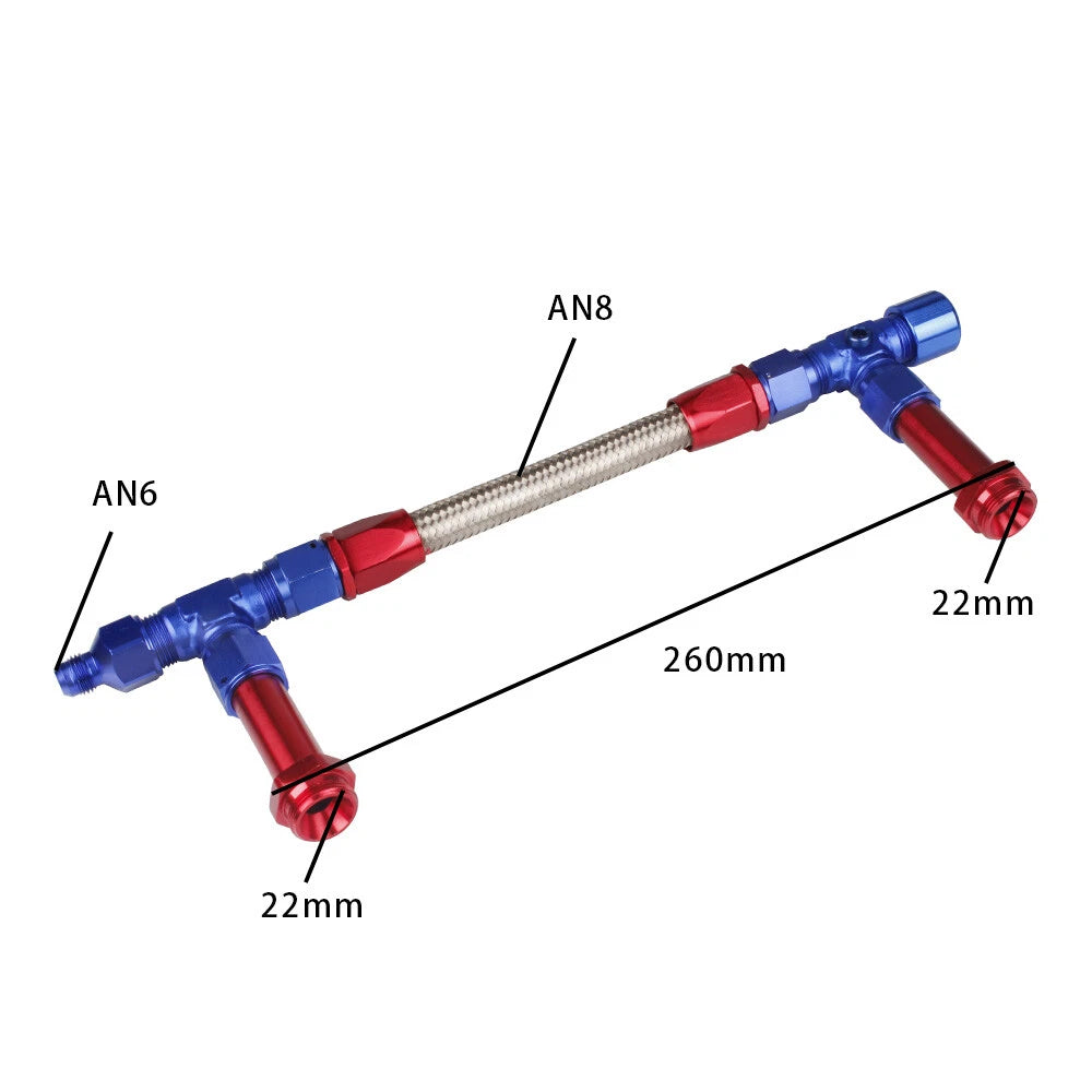 Dual Feed Fuel Line Kit for Holley 4150 Carb