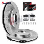 Rear Brake Rotors Pads for Chevy Equinox GMC Terrain (2010–2017)