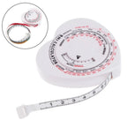 1.5m Body Mass Index Tape Measure Tool for Health Tracking