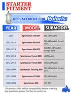 Starter for Polaris Sportsman 800 (2012–2014) W/Bendix, Relay, Key Switch