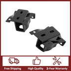 Set of 2 Black Rear Bumper Retainer Brackets for Express Savana Van (1996–2024)