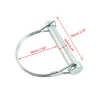 10Pcs D-TYPE Lock Pin & Rope Safety Coupler Pin for Trailers