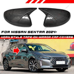 Carbon Look Side Mirror Cover Caps for Nissan Sentra (2024–2024)