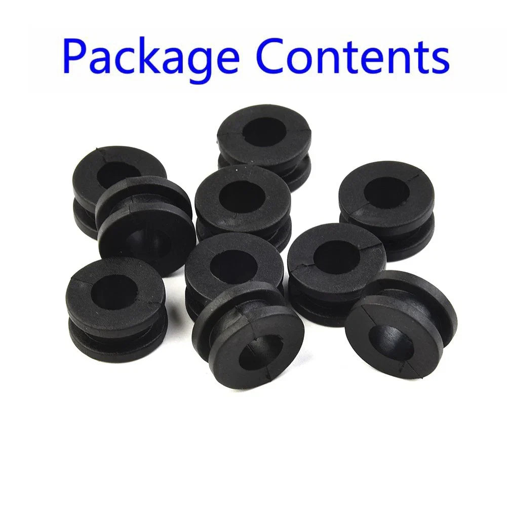 10 x Universal-Motorcycle Rubber Grommet Mount Set Side Cover Fender Accessory