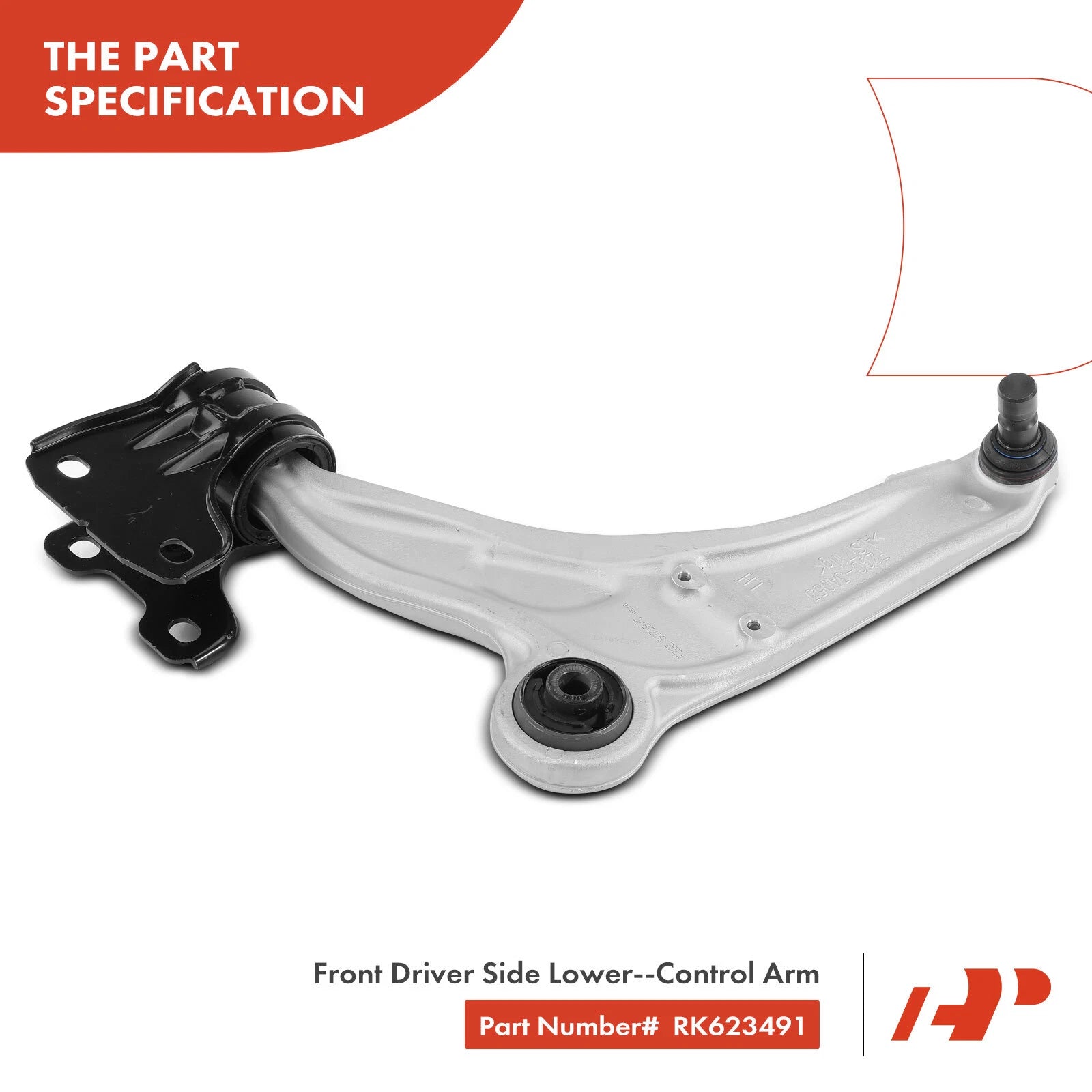 Front Left Lower Control Arm with Ball Joint for Ford Edge MKX (2007-2014)