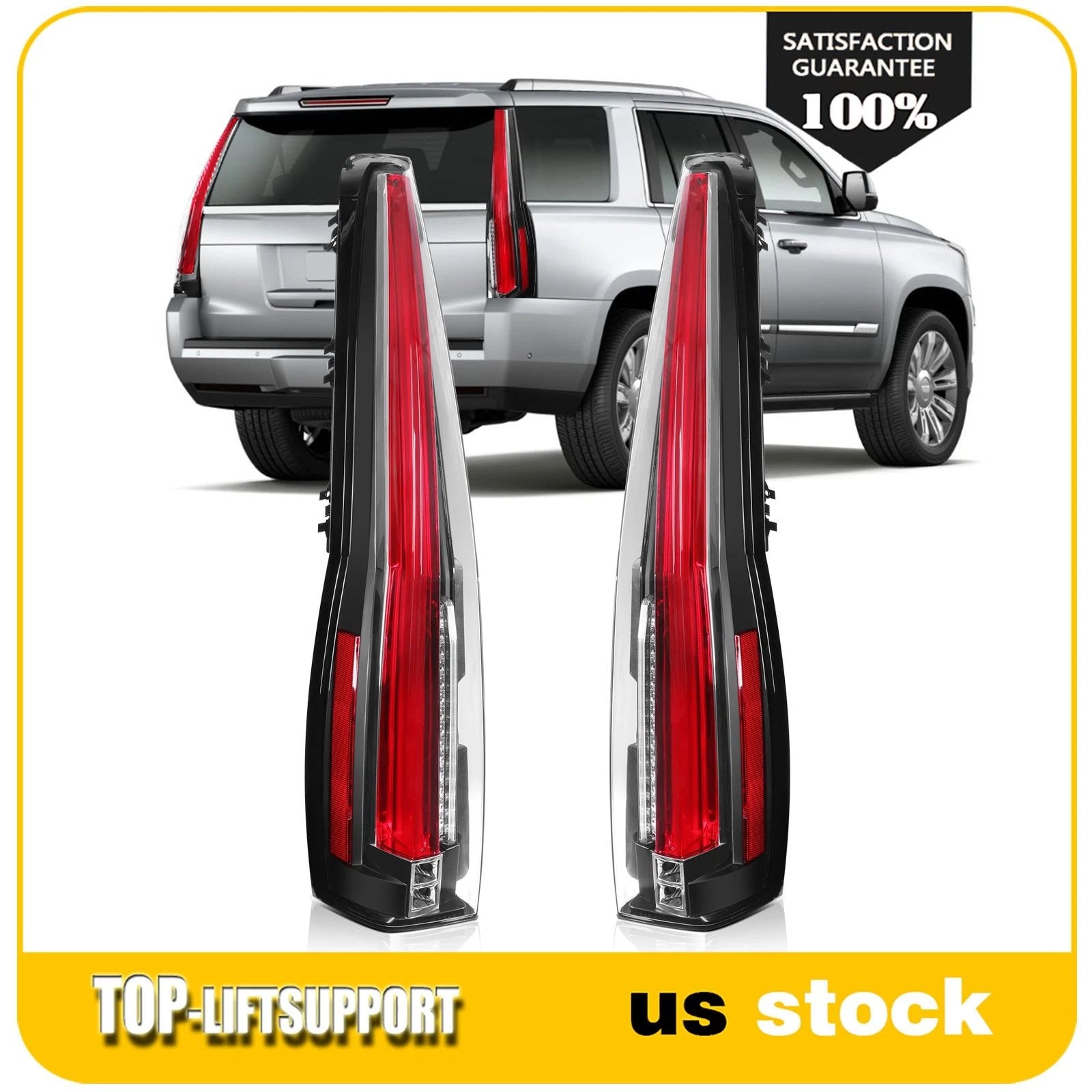 LED Tail Lights for GMC Yukon Tahoe Chevy Suburban (2007–2014) Pair