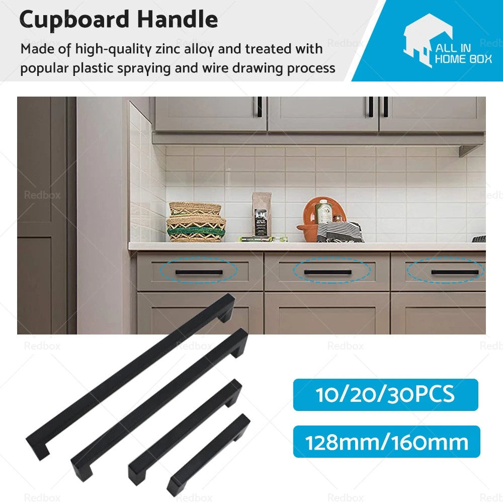 Square Stainless Steel Cabinet Handles Pulls 160mm for