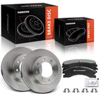 Front Disc Brake Rotors & Ceramic Pads for Nissan NV1500 NV2500 (2012–2021)