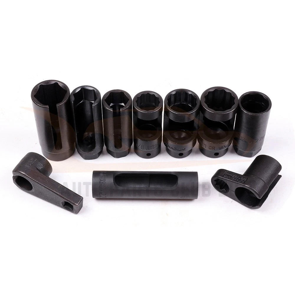 Set of 10 Oil Pressure Sensor Socket Tools for Automotive Use
