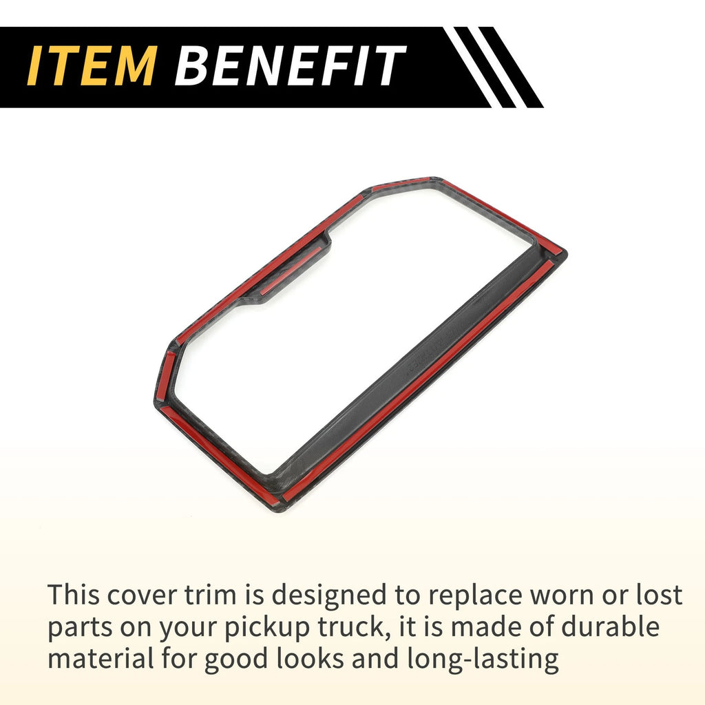 Carbon Fiber Armrest Box Rear Cup Holder Cover for Toyota Tacoma (2024)