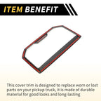 Carbon Fiber Armrest Box Rear Cup Holder Cover for Toyota Tacoma (2024)