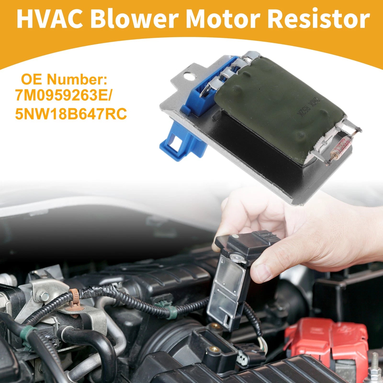 HVAC Blower Motor Resistor No. 7M0959263E for Audi A6 (2001–2007)