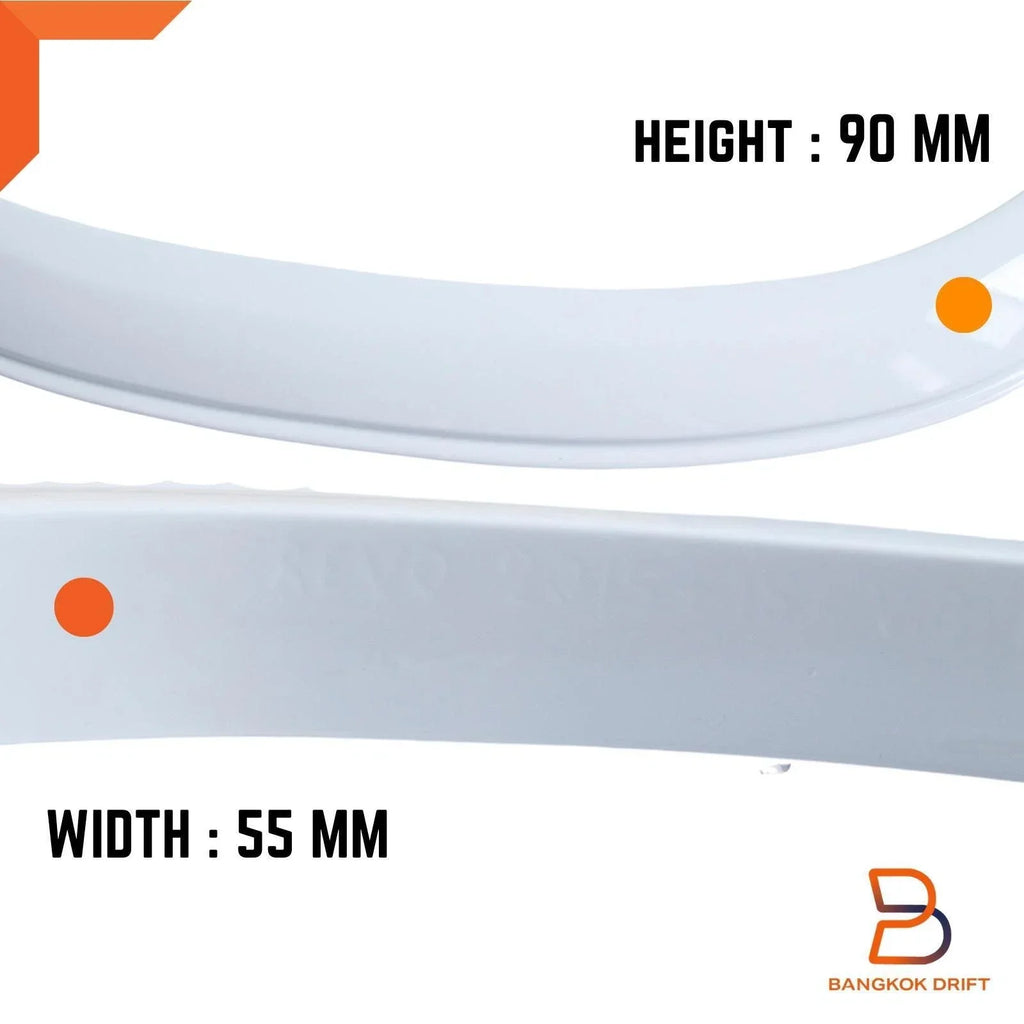 Front Set Slim Ute Fender Flares for Toyota Hilux Revo (2015-2020)
