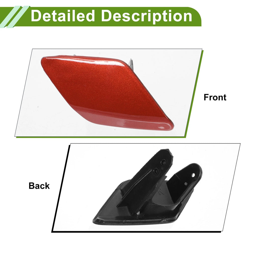 Front Right Washer Nozzle Cover Cap No. 51118060682 for BMW 428i (2014–2016) Red