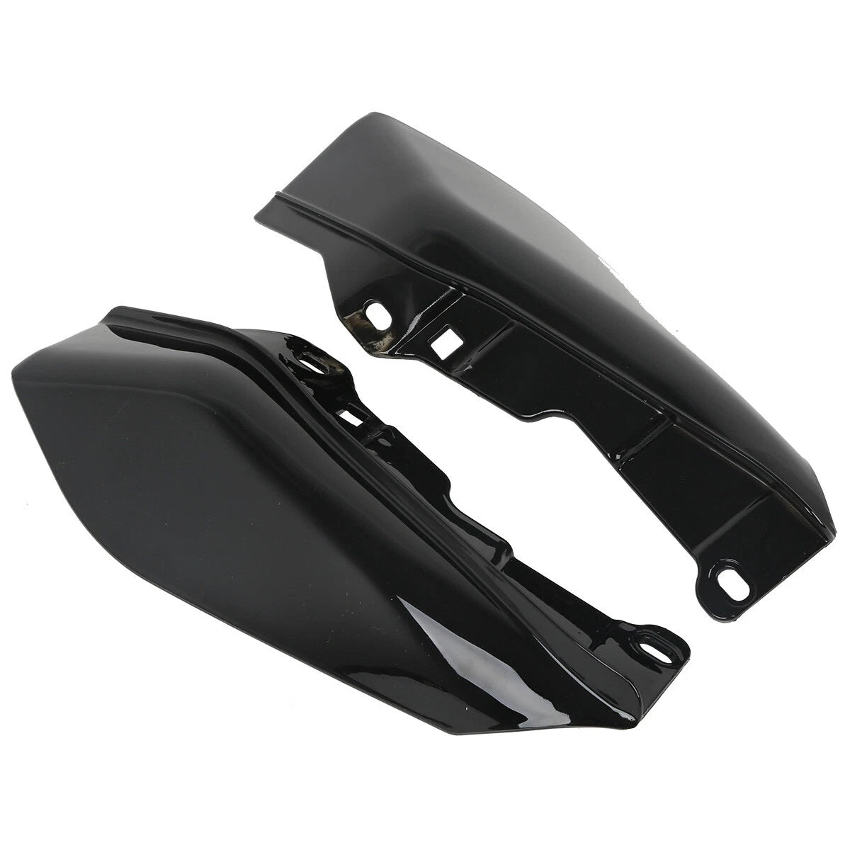 Black Mid-Frame Air Deflectors for Harley Touring Road Street Glide (2009–2023)