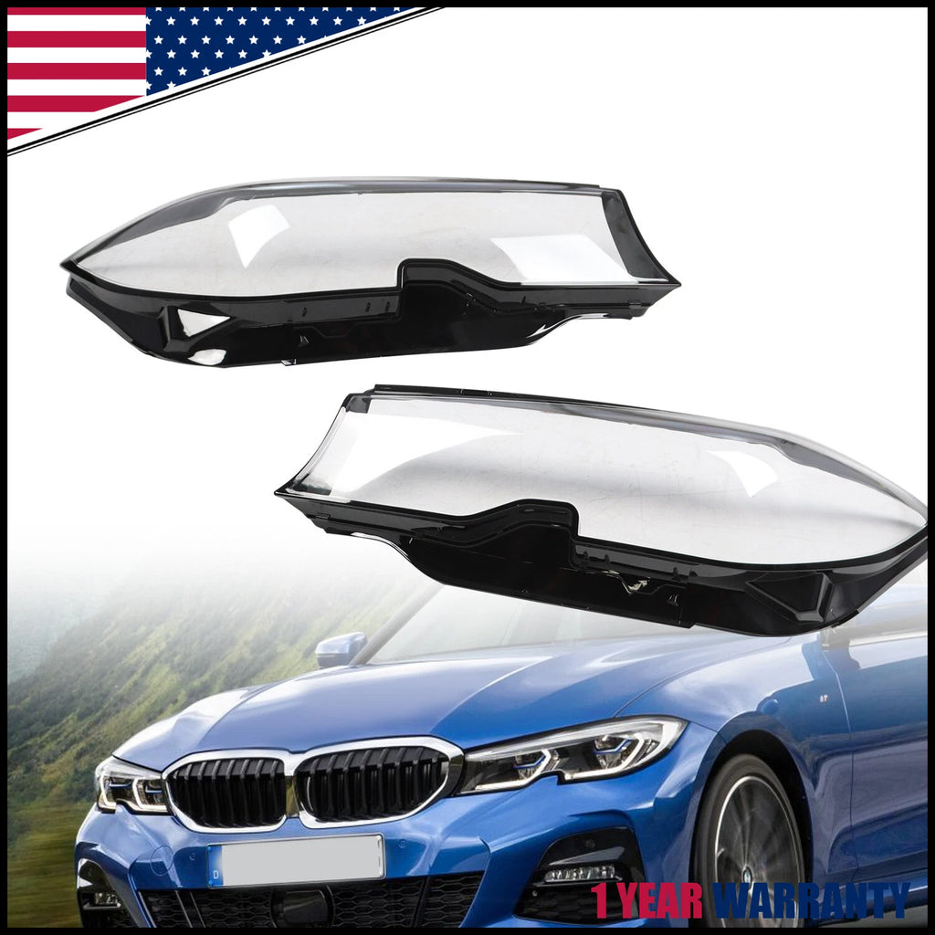 Headlight Lens Cover for BMW 3 Series G20 (2019–2021) Left & Right