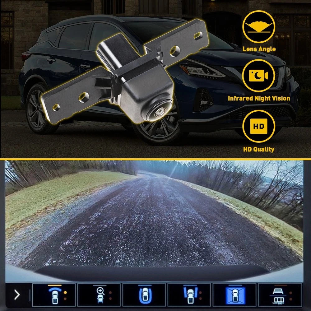 Front View Bumper Grille Camera for Nissan Rogue Murano (2015–2019)