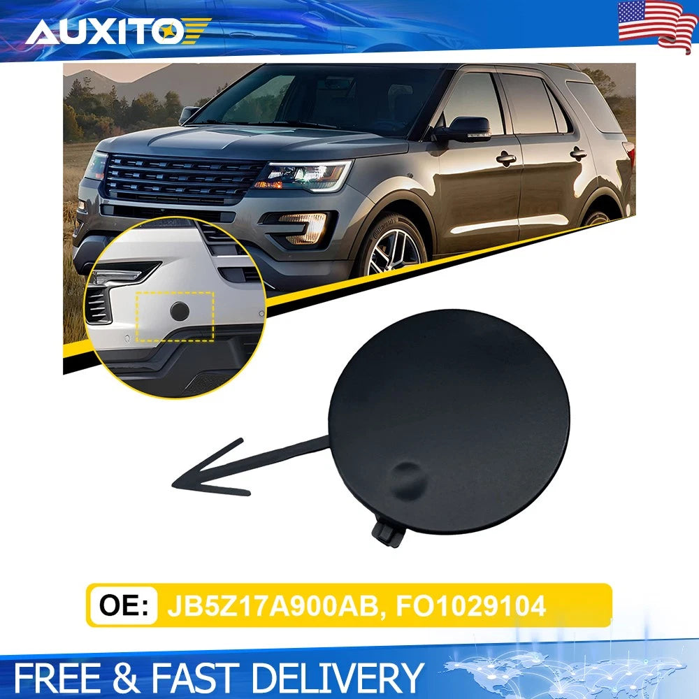 Front Bumper Tow Eye Cover Cap for Ford Explorer (2018–2019)