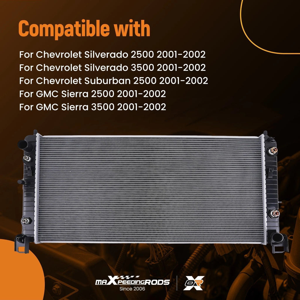 Radiator for Chevrolet GMC Sierra 2500 3500 (2001–2002) 52381413 CU2537 8012537