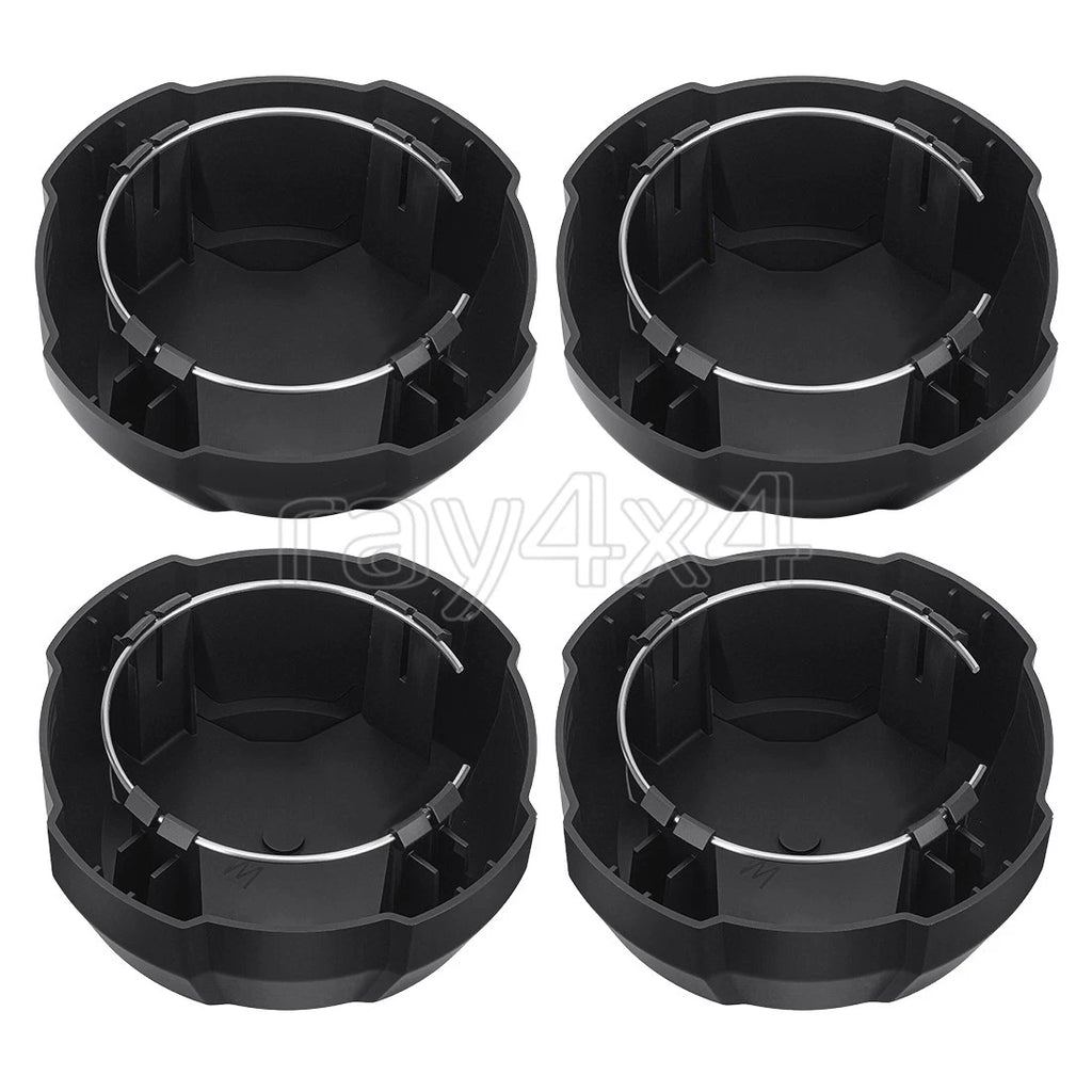 Set of 4 Matte Black Rim Caps for Polaris Ranger Crew SP 570 (2022–2025) 1524066-458