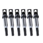 6Pcs Ignition Coils 3-Pin Connector for BMW 1 Series M E82 E88 320i E46 E60 (2008-2013)