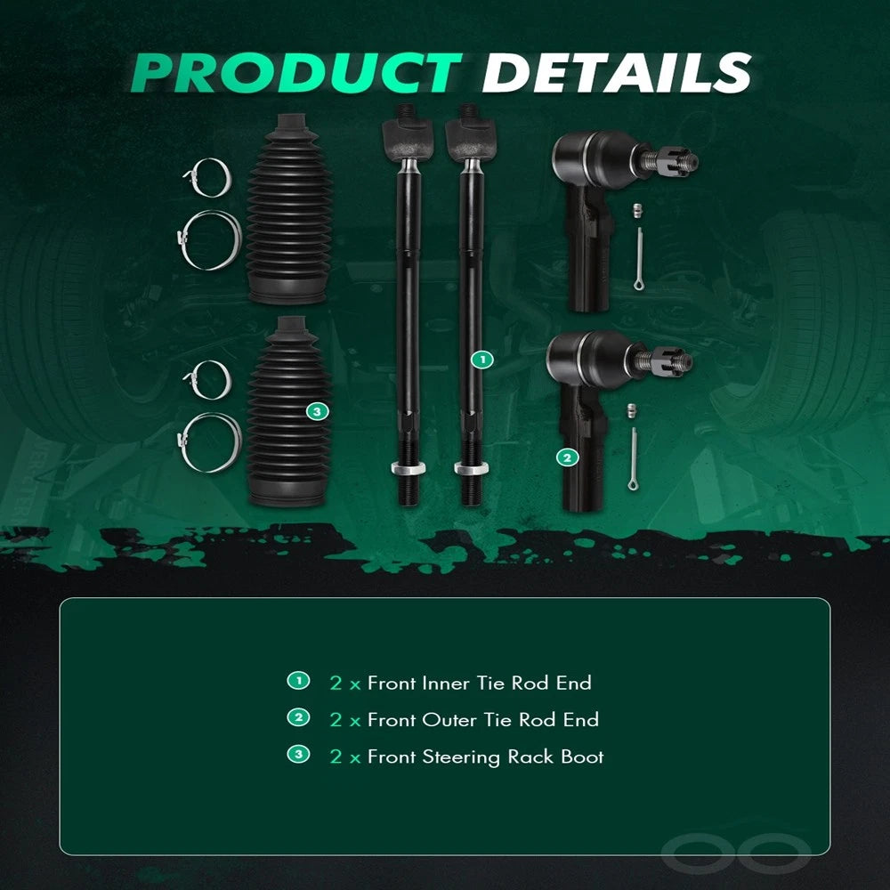 Front Tie Rod End for Toyota Corolla (2009–2014), Matrix (2009–2014)
