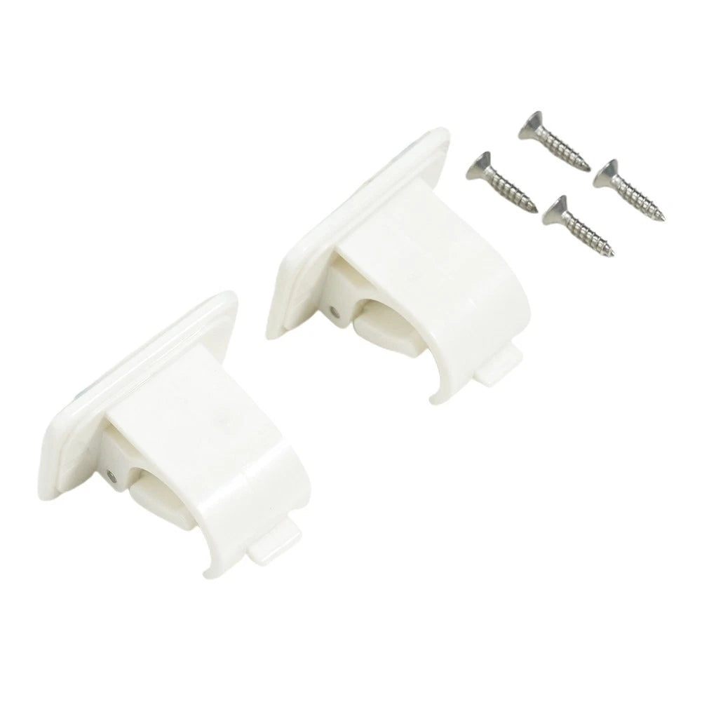 2X Wall Mounted Fishing Rod Storage Clips Holder Rack Organizer