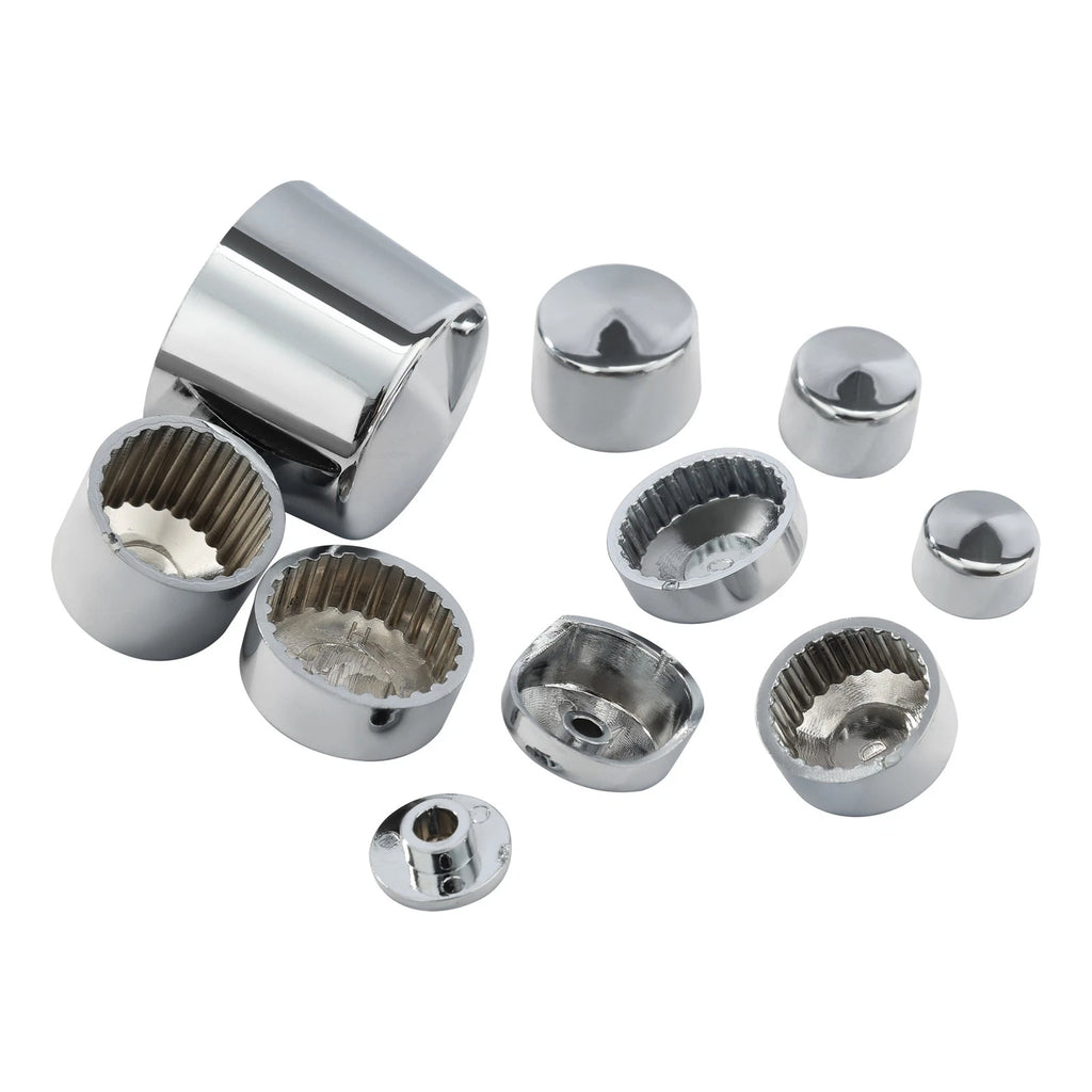 Chrome Bolt Toppers Caps for Harley Davidson Softail Twin Cam (1984–2006)