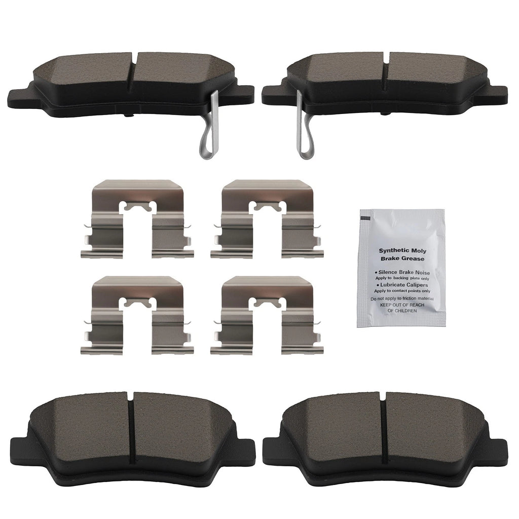Rear Ceramic Brake Pads Set for Hyundai Elantra (2011–2016) & Veloster (2012–2016)