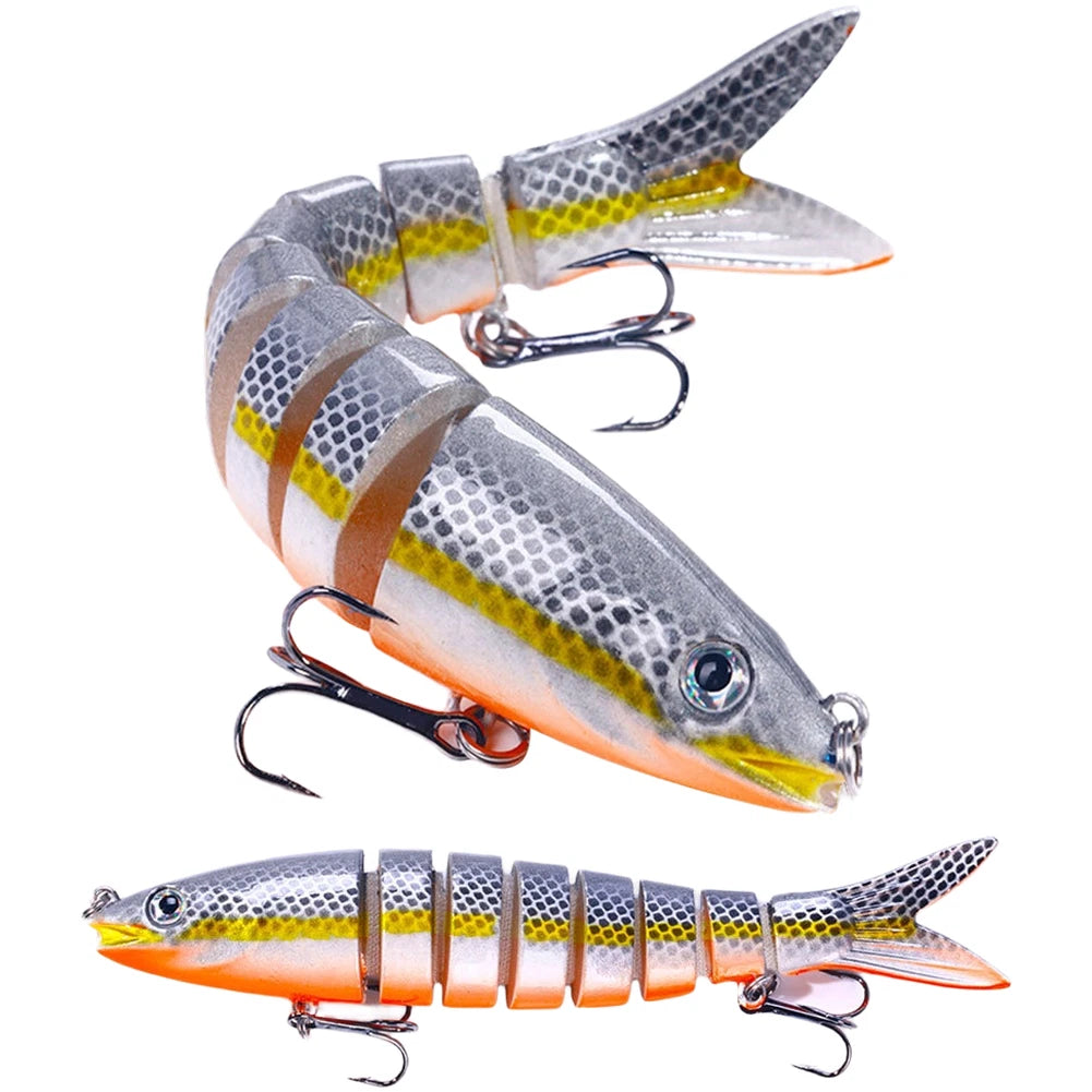 18g Multi-Jointed Fishing Lure for Bass Pike (13.5cm)