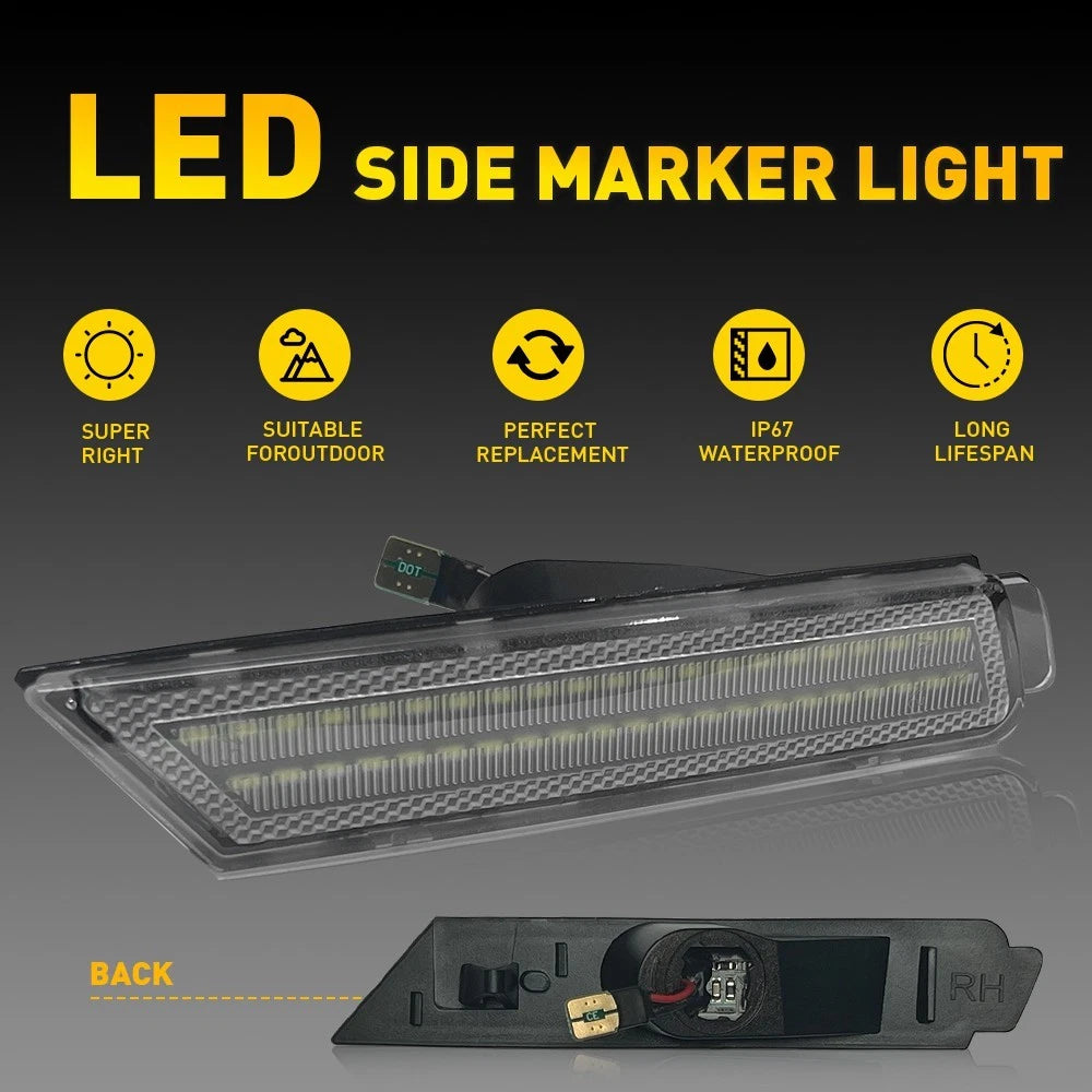 LED Bumper Side Marker Lights for Chevy Camaro (2010-2015)