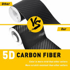 Carbon Fiber Vinyl Door Sill Scuff Cover Plate