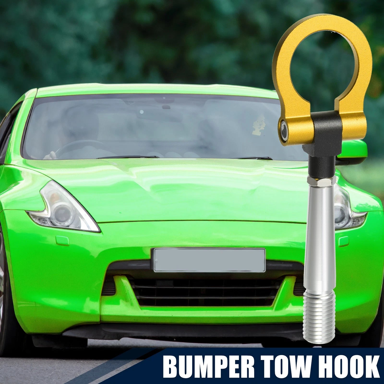 Tow Hook Screw for Nissan GTR (2009–2023) - Gold Tone Round Bumper Ring