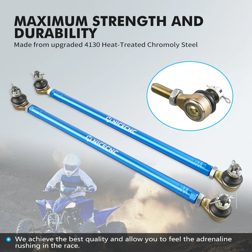 Set of 2 Tie Rods with Ball Joints for Yamaha YFZ450R/RSE ATV (2009–2023)