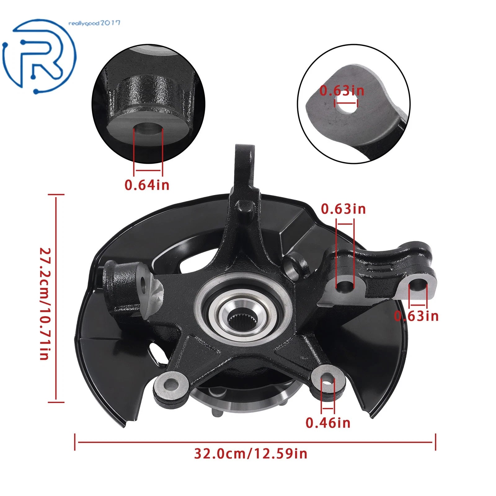 Steering Knuckle & Wheel Hub Bearing for Honda Pilot (2003-2004)