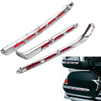 Set of 3 Chrome Fairing Trunk Trim Moldings for Honda GL1800 (2001–2011)
