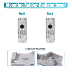 Set of 2 Lower Radiator Brackets with Rubber Cushion for Chevrolet