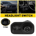 7 Pins Headlight Lamp Switch for Dodge RAM 1500 2500 3500 (2019–2024)